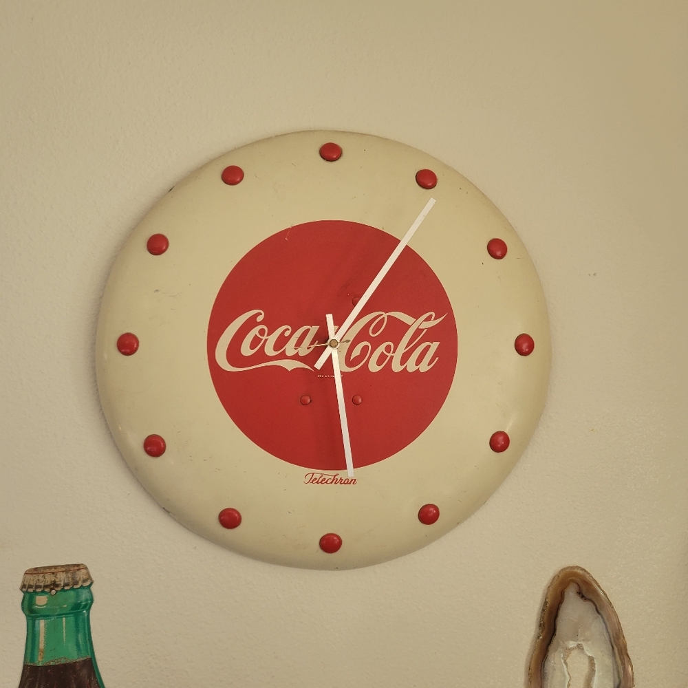 Coca Cola Retro Red and Cream Wall Clock